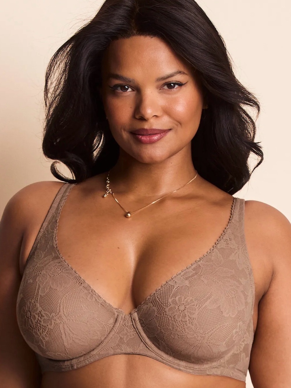 Adore Me Lace Underwire Bra in Taupe - Women Intimates & Sleepwear